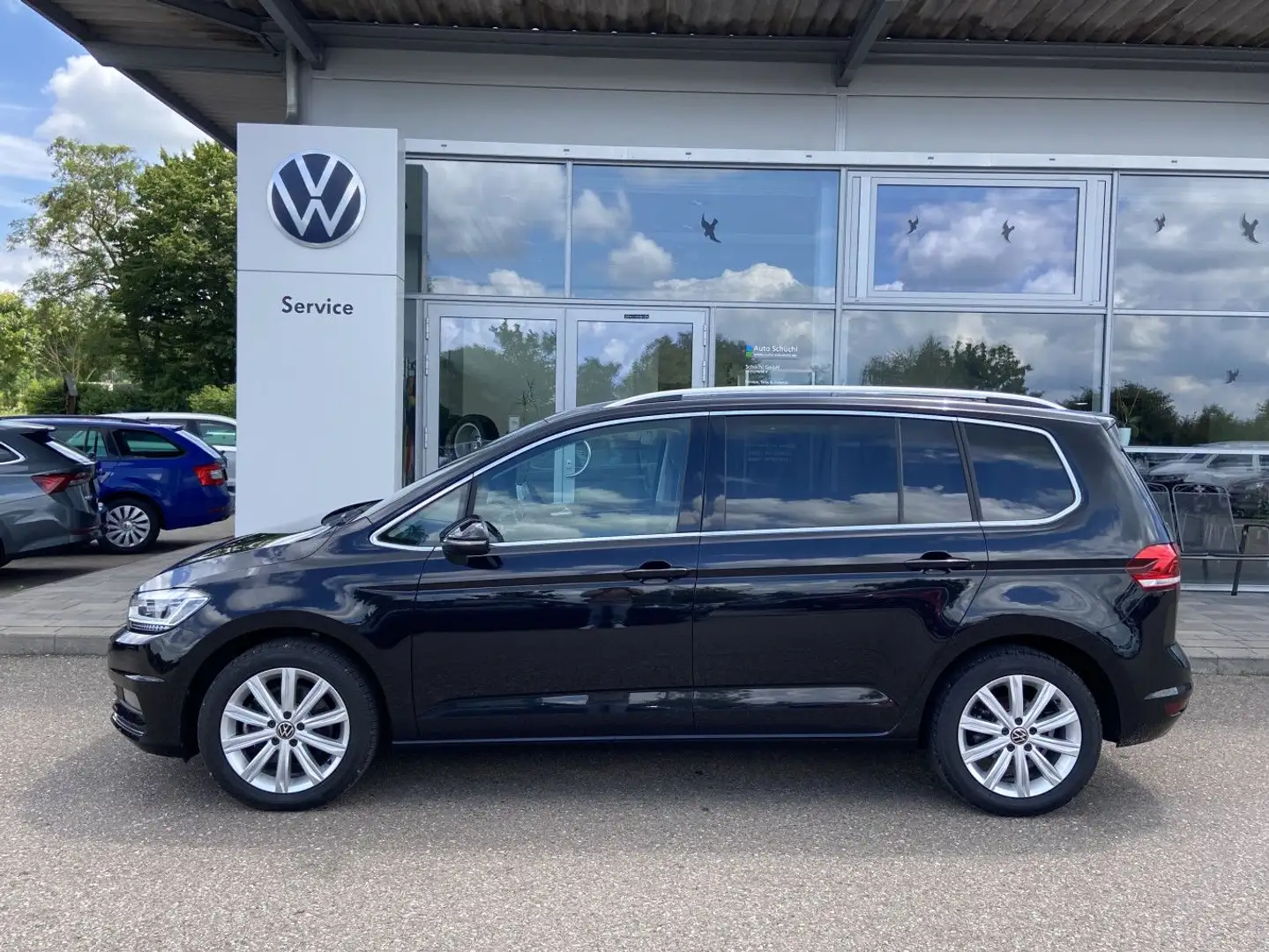 Volkswagen Touran 2.0 TDI DSG HIGHLINE 7-SITZER NAVI+LED+AH Schwarz - 2