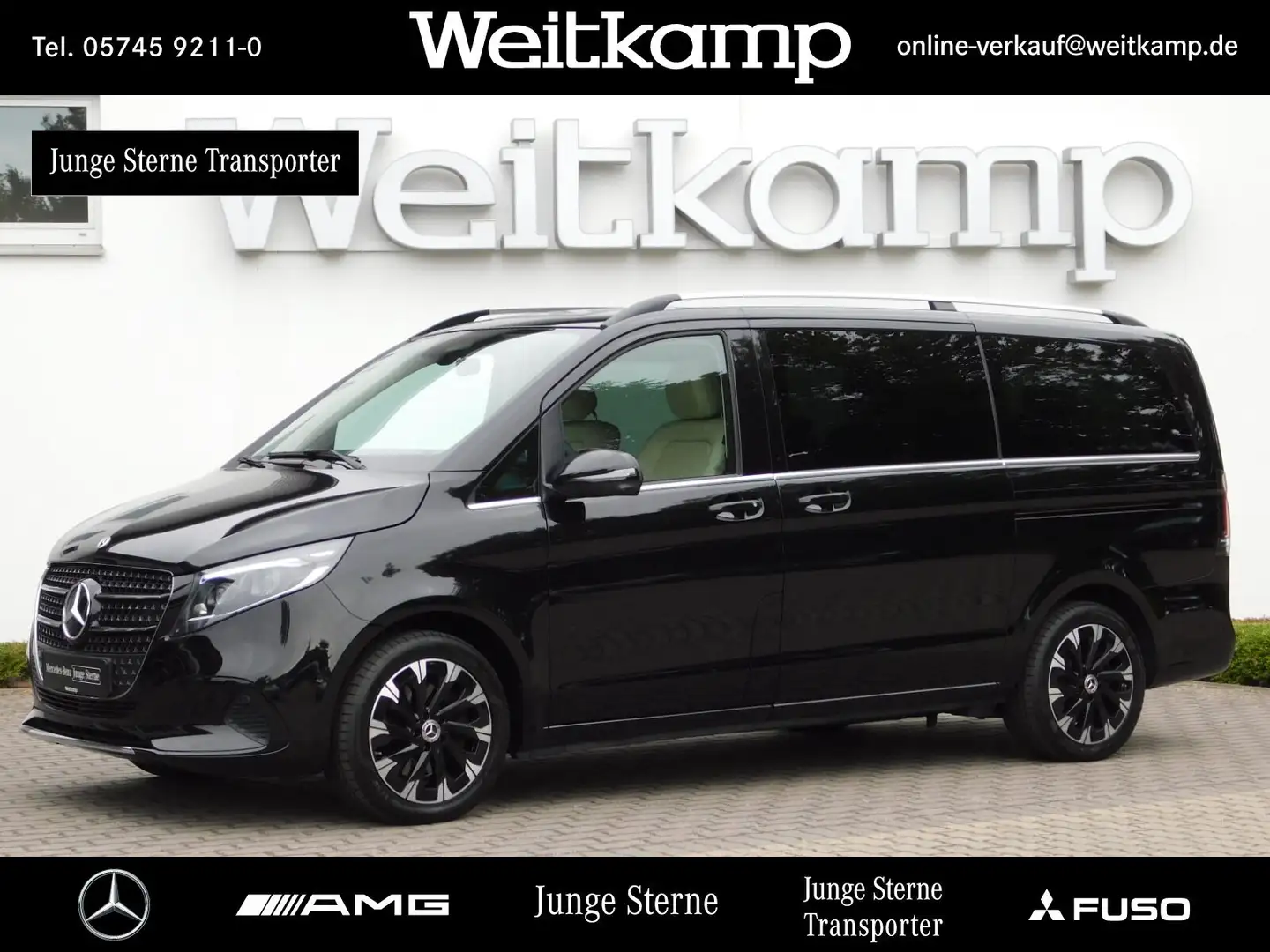 Mercedes-Benz V 250 V 250 d AVANTGARDE Lang AHK+360°+EL. TÜR+7-SITZ+ Schwarz - 1