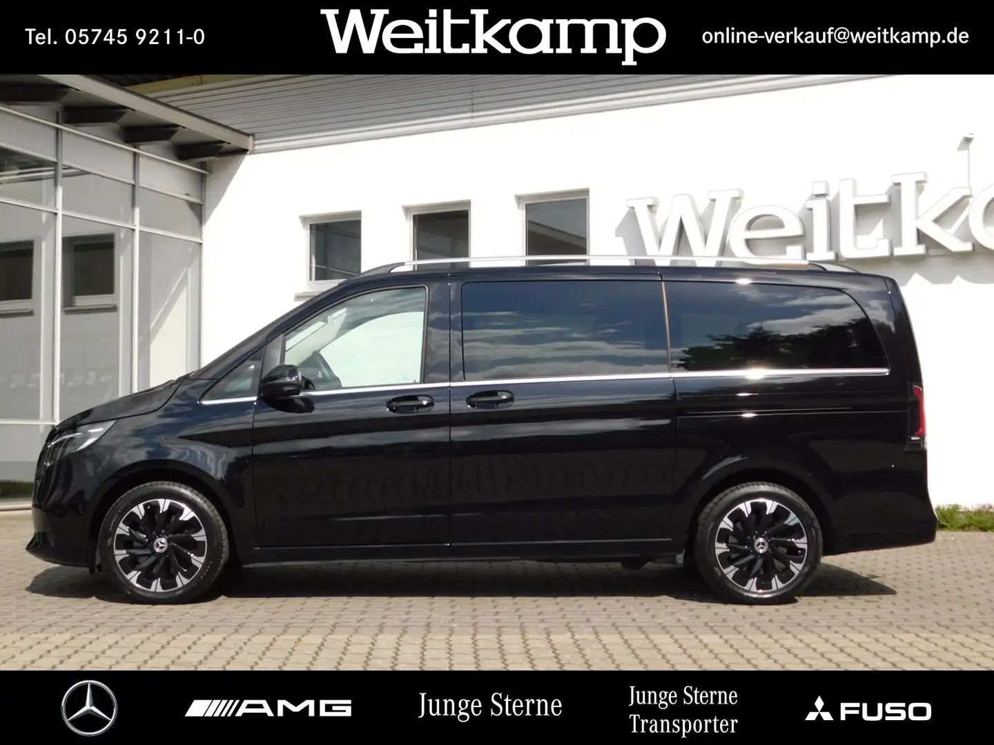 Mercedes-Benz V 250 V 250 d AVANTGARDE Lang AHK+360°+EL. TÜR+7-SITZ+ Schwarz - 2