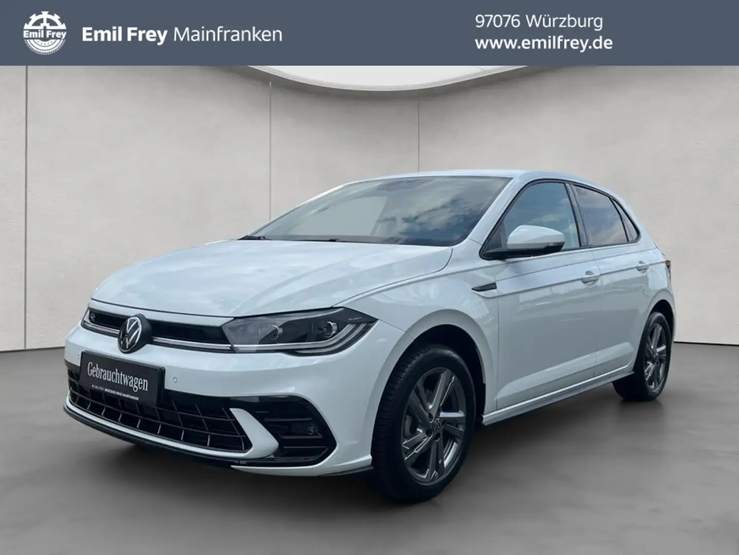 Volkswagen Polo 1.0 TSI OPF DSG R-Line Digital Climatronic Ka Weiß - 1