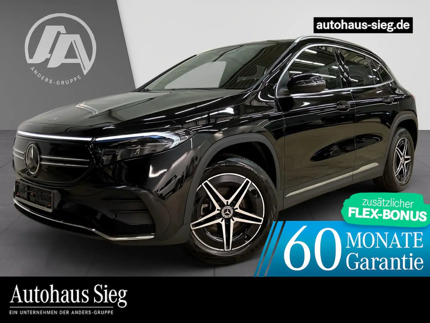 Mercedes-Benz EQA 250 AMG+MBUX+SHZ+LED+PDC+Kamera+Apple+AHK Schwarz - 1