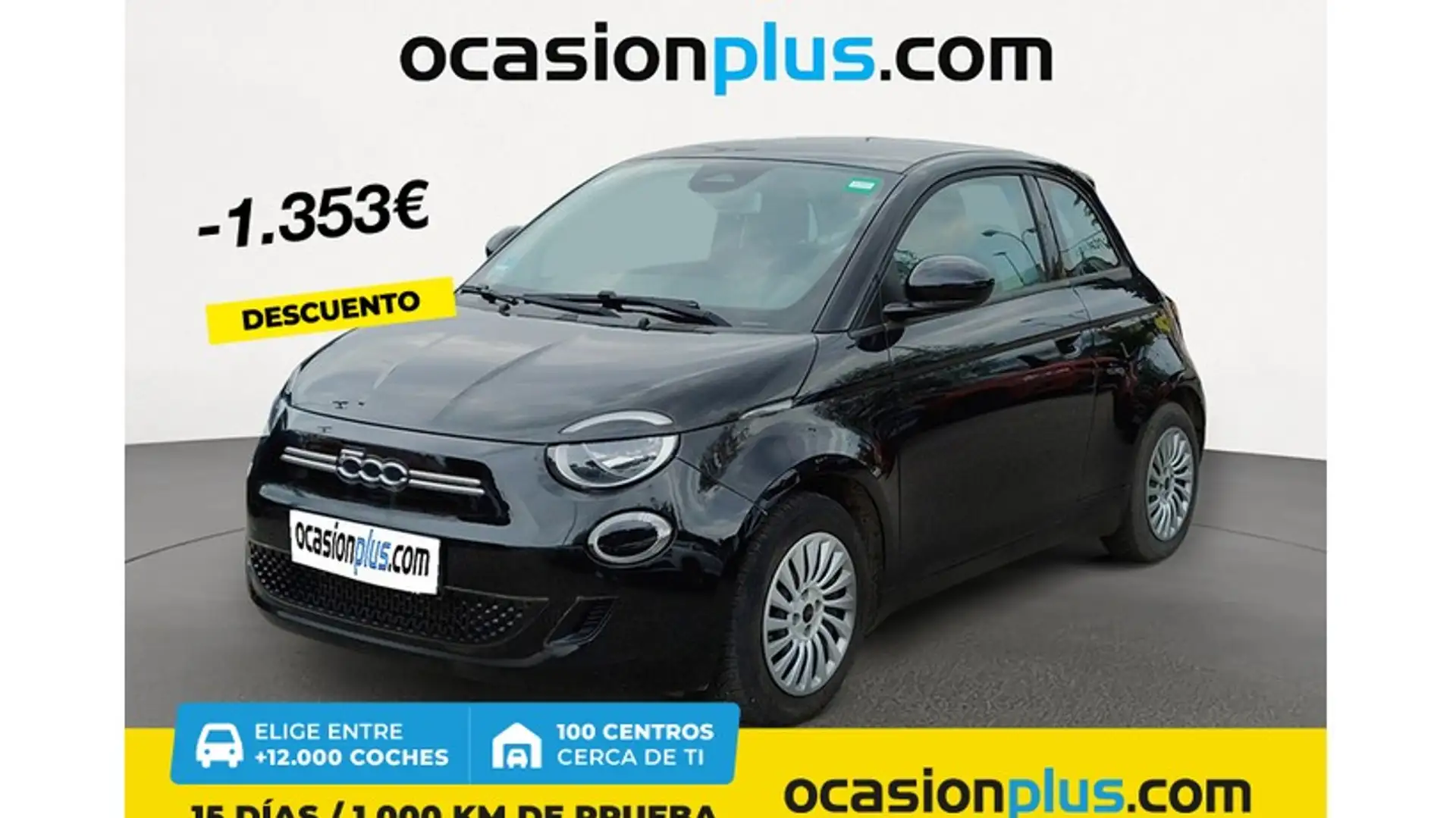 Fiat 500e 70Kw Action Noir - 1