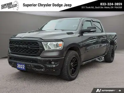 Gray 2022 RAM 1500 Pickup Truck Four-Wheel Drive