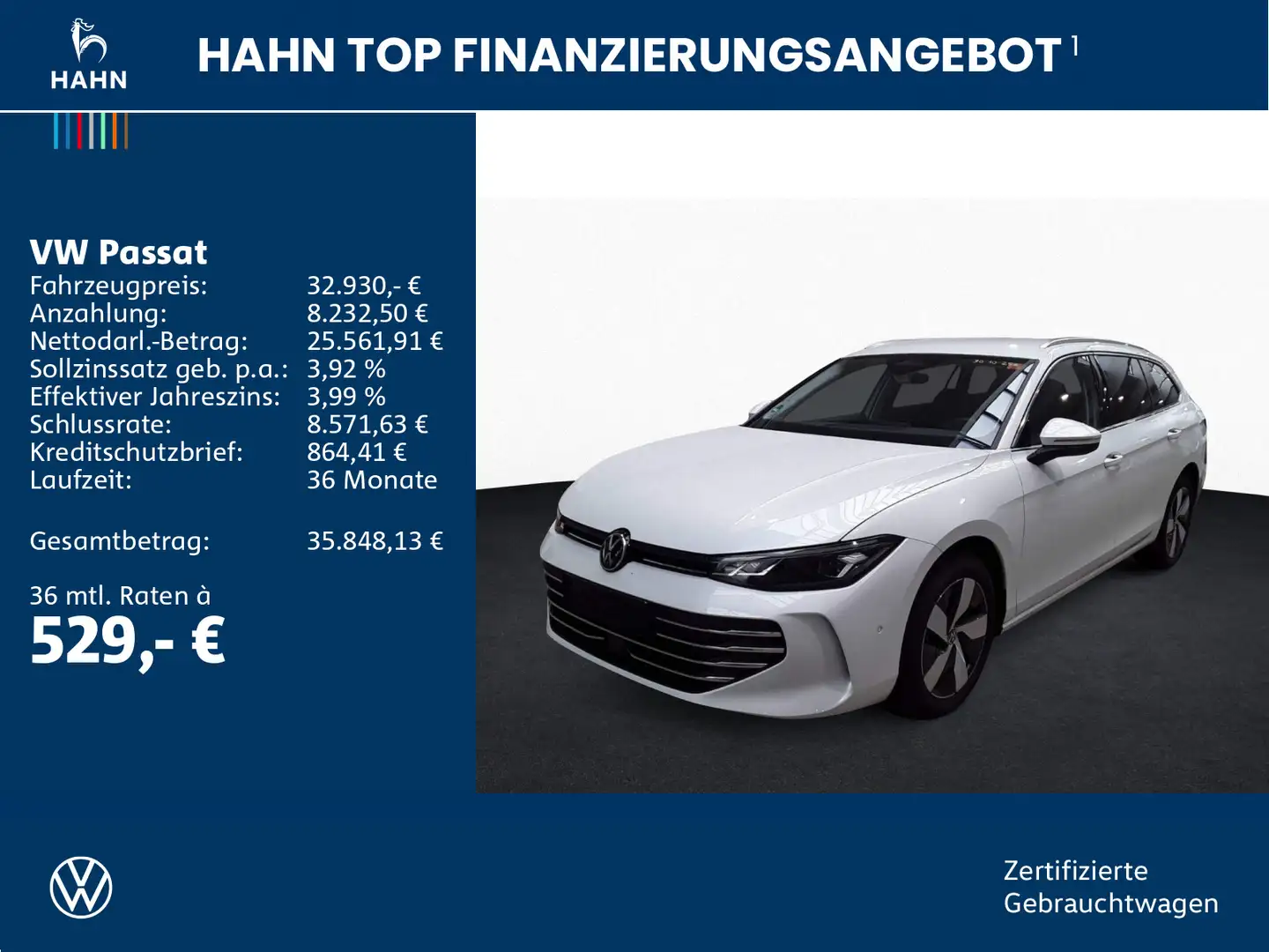Volkswagen Passat Variant 1.5eTSI DSG Business 360° AHK LED Weiß - 2