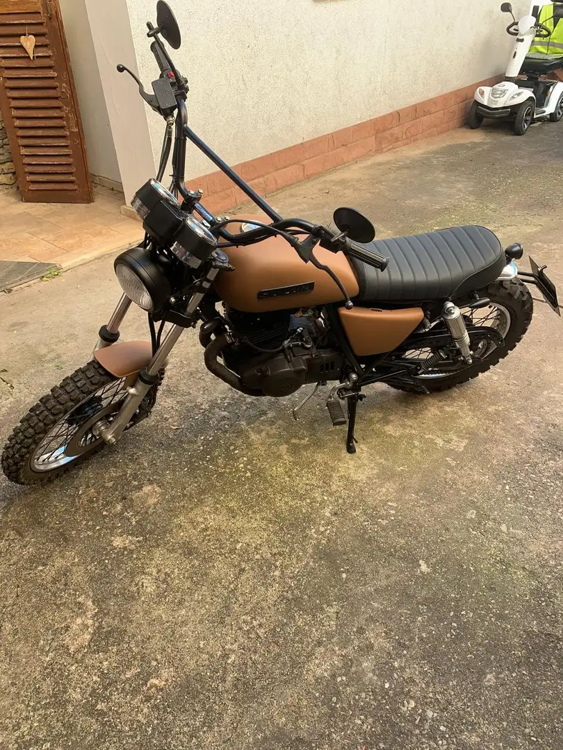 Suzuki GN 250 Scramblerumbau TÜV frisch Brązowy - 2