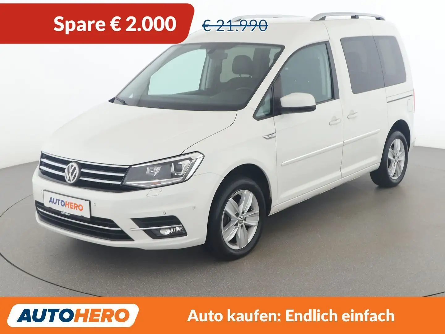 Volkswagen Caddy 2.0 TDI Highline BlueMotion Tech Weiß - 1