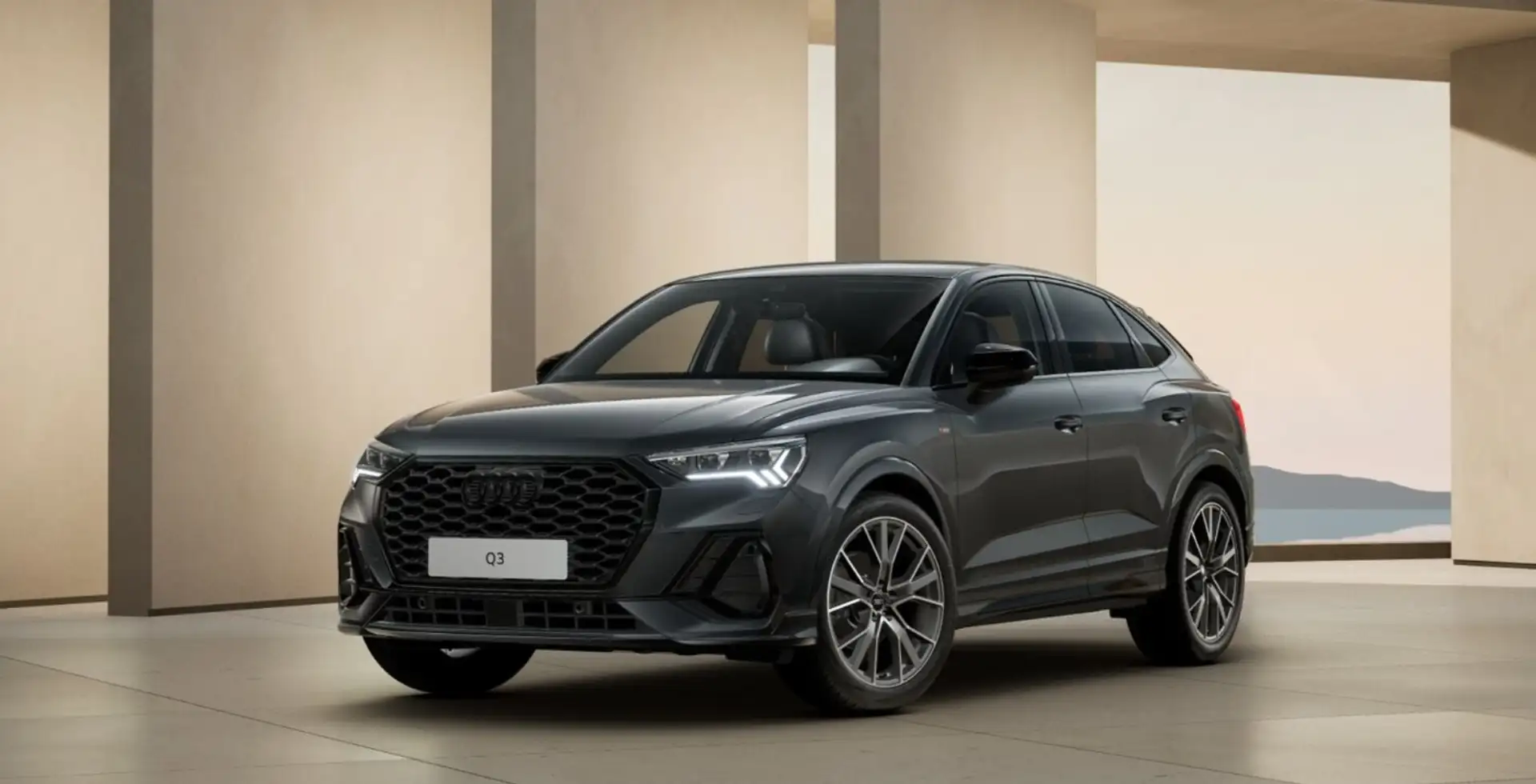 Audi Q3 Sportback S line 35 TFSI 110(150)  S tronic Grijs - 2