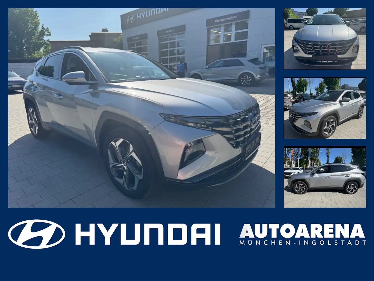 Hyundai TUCSON 1.6 T-GDI Trend ACC SpurH LM 2xKlima Silber - 1