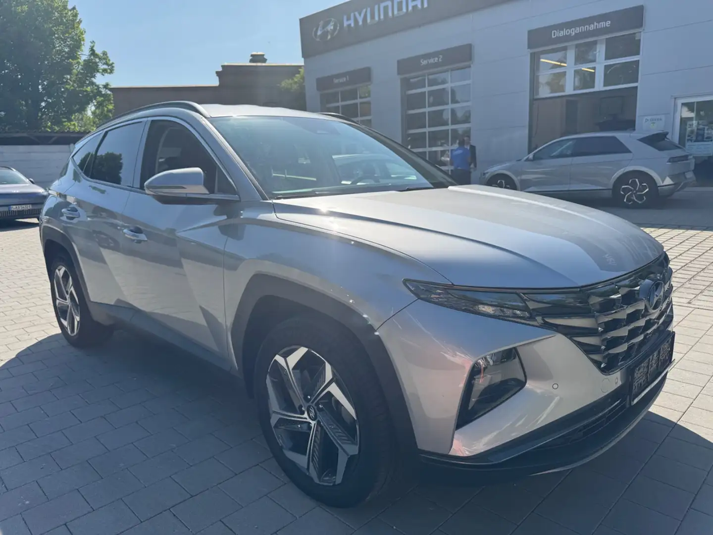 Hyundai TUCSON 1.6 T-GDI Trend ACC SpurH LM 2xKlima Argento - 2