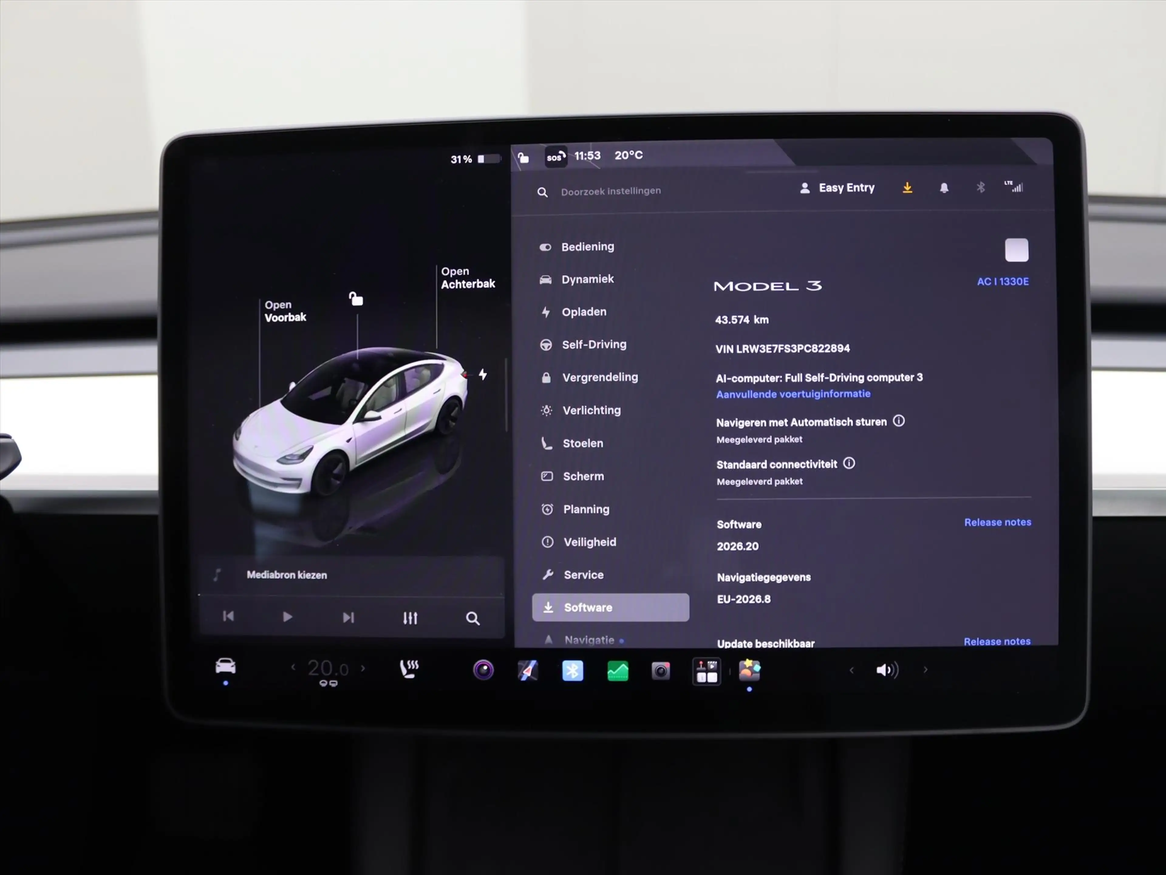 Tesla Model 3 Standard RWD Plus UPGRADE 94.6% SoH [ RYZEN+WIT LE — photo 33
