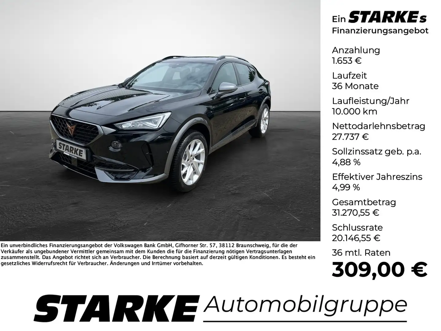 CUPRA Formentor 1.5 TSI DSG Schwarz - 1
