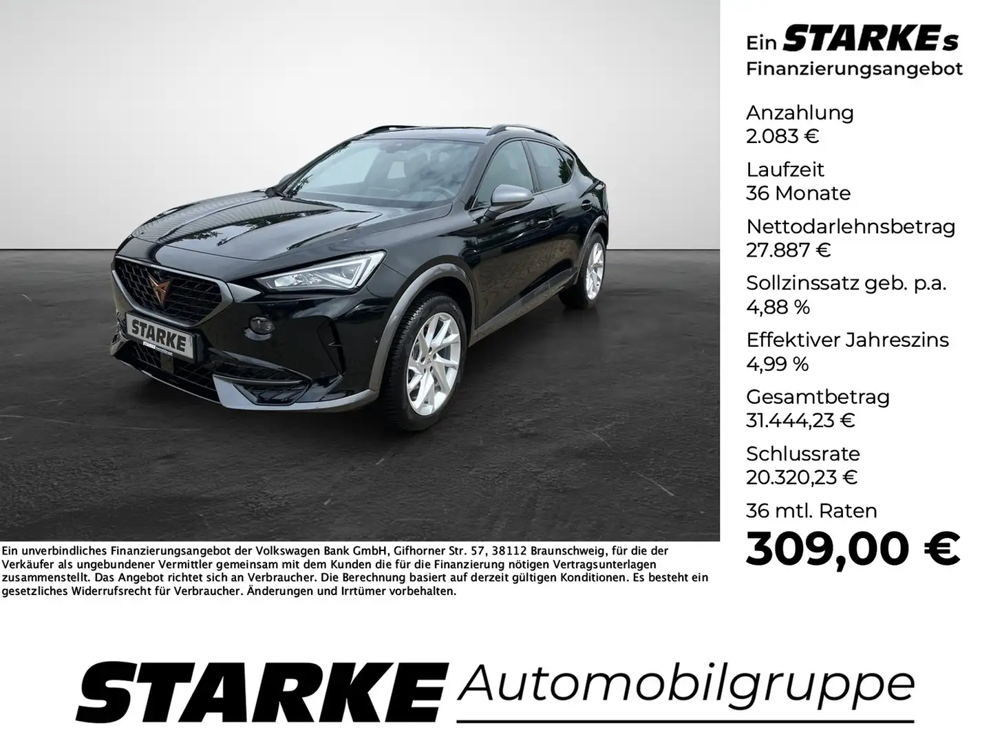 CUPRA Formentor 1.5 TSI DSG Basis Schwarz - 1