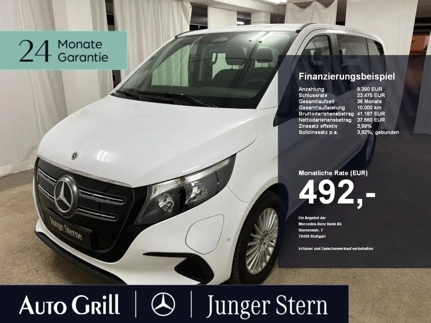 Mercedes-Benz EQV 250 Lang mopf Distronic 8Sitz Kamera MBUX Blanc - 1