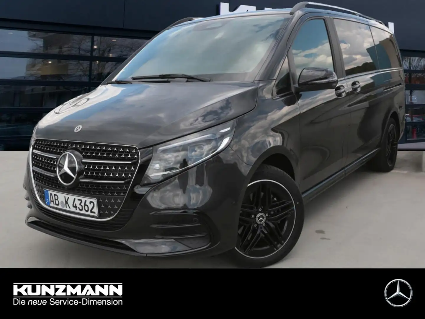 Mercedes-Benz V 300 d 4M AVANTGARDE lang AMG Night Panorama Gris - 1