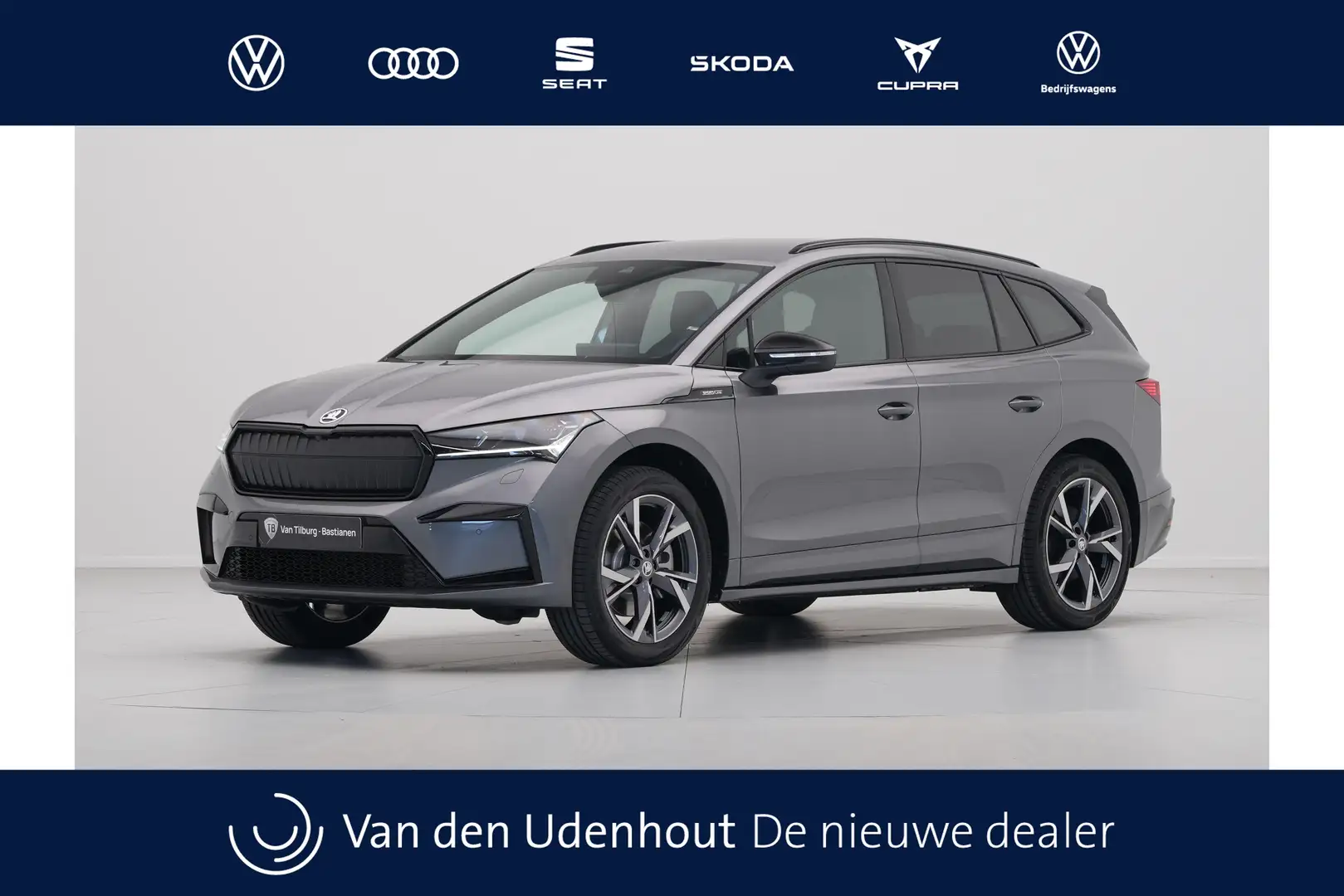 Skoda Enyaq iV 85 Elektromotor 286 1AT Sportline Automaat Gris - 1