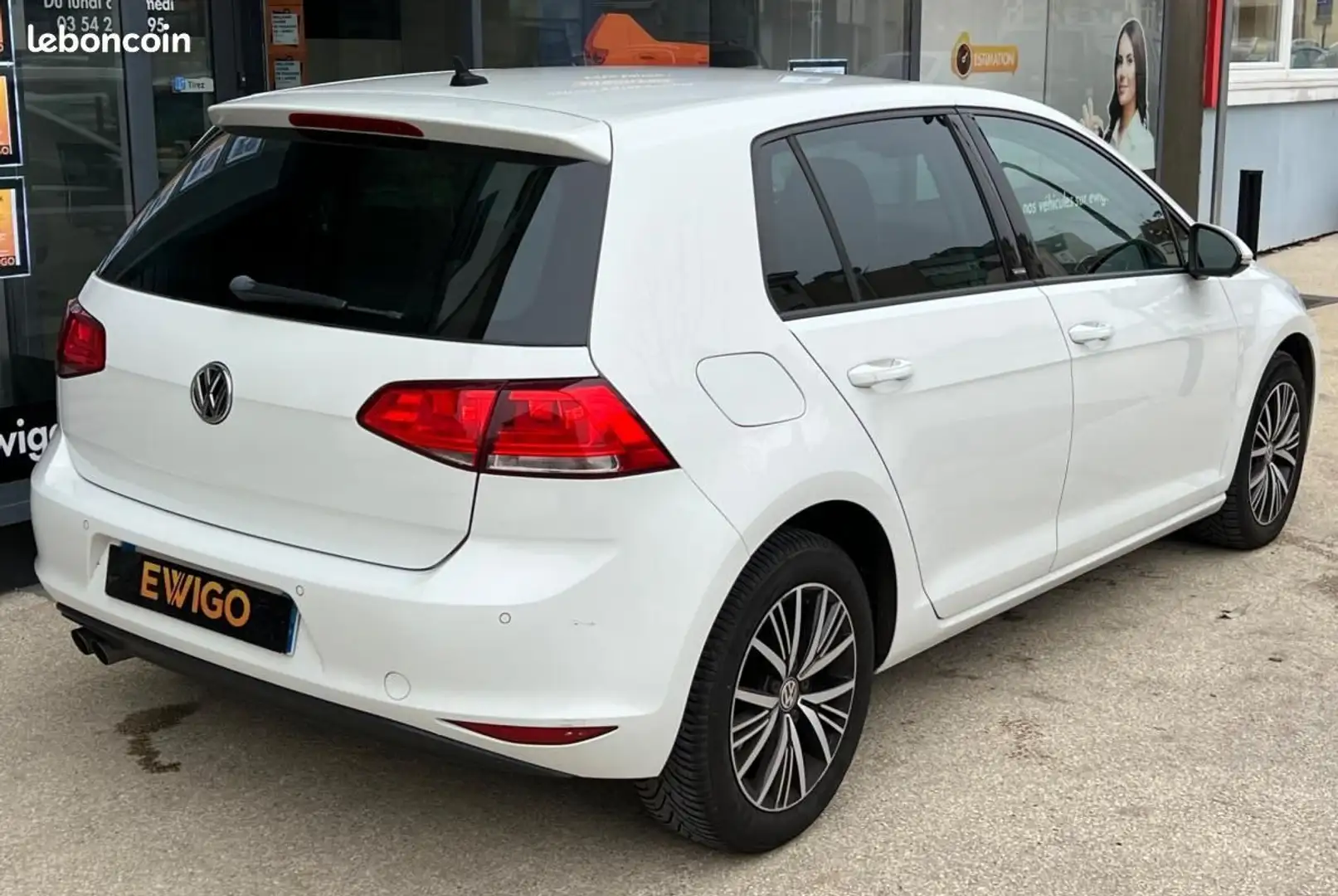 Volkswagen Golf 2.0 TDI 150ch BLUEMOTION ALLSTAR DSG6 GPS-RADAR AV&AR-SIÈGES CHAUFF-PALETTES Blanc - 2