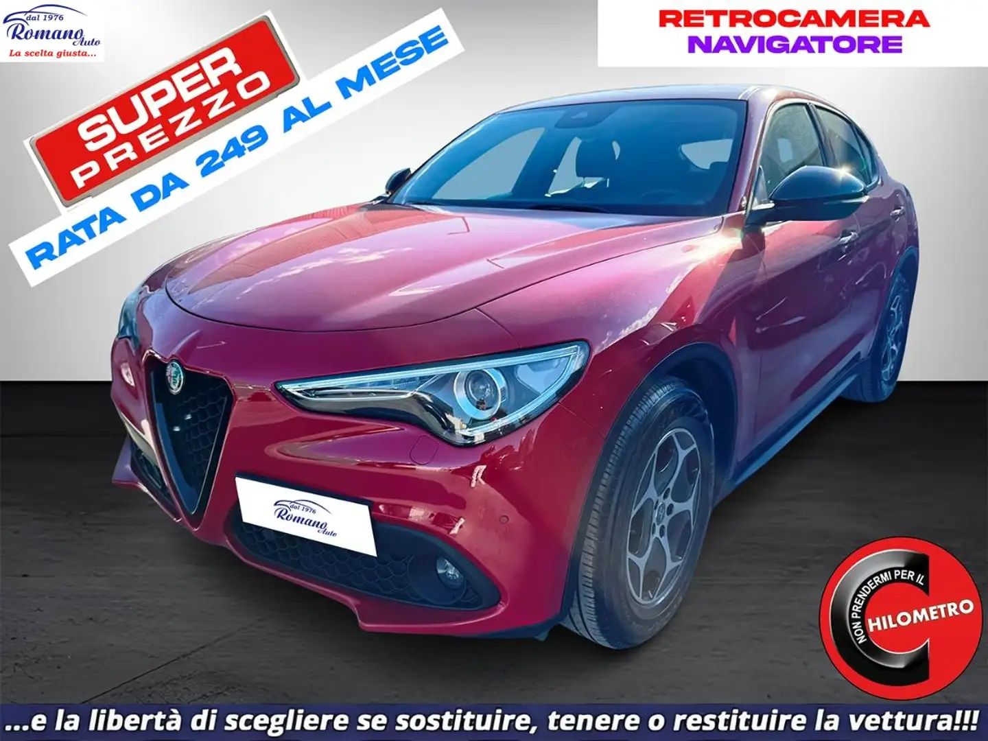 Alfa Romeo Stelvio 2.2 t Business rwd 160cv auto Rouge - 1