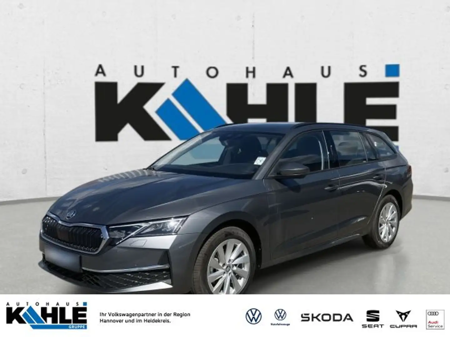 Skoda Octavia Combi 2.0 TDI DSG Selection Navi AHK LED SHZ Klima Grau - 1