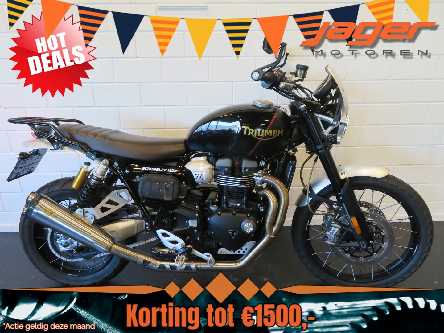 Triumph Scrambler 1200 XC ZARD NIEUWSTAAT! Zwart - 1