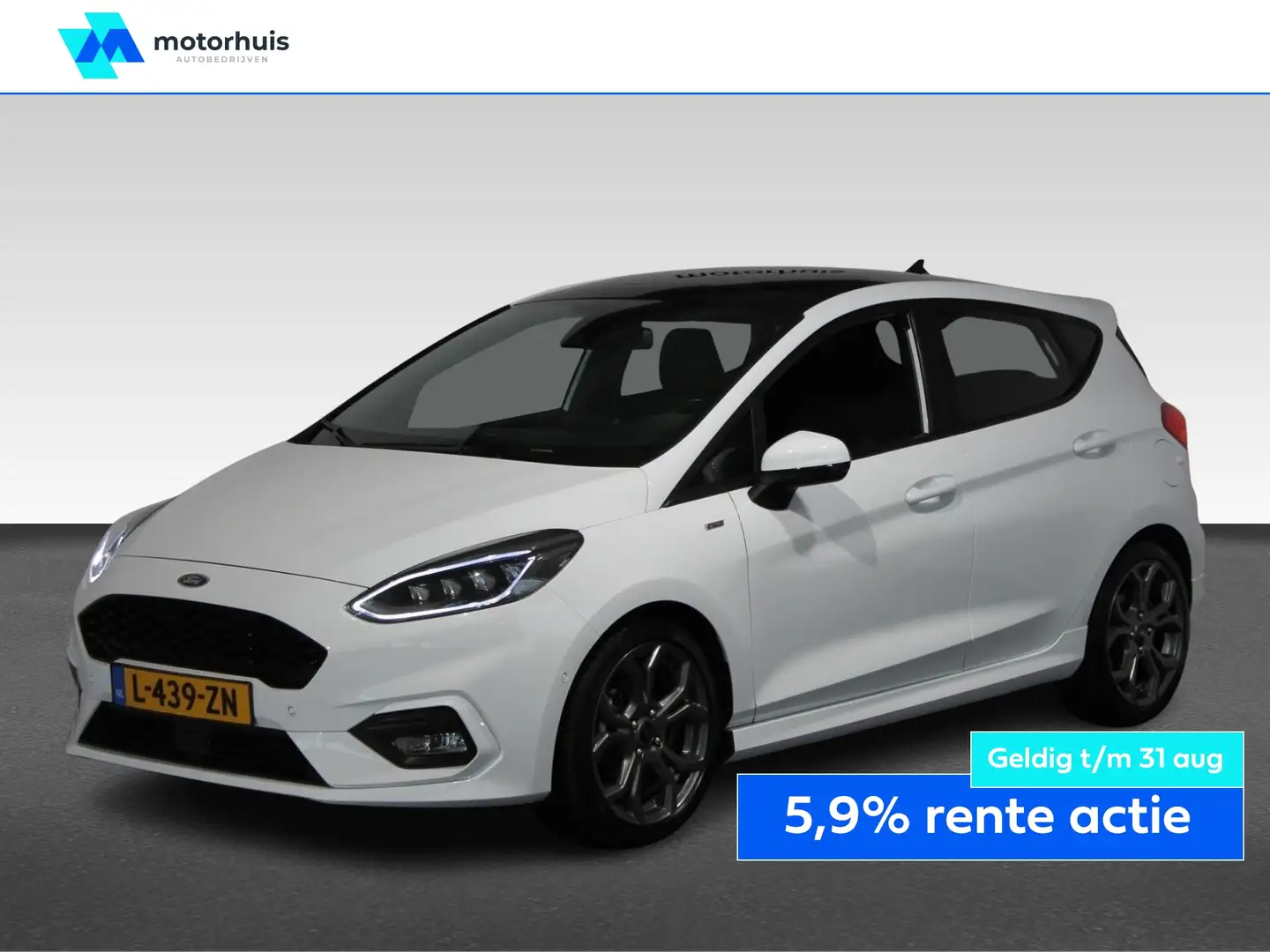 Ford Fiesta 1.0 EcoBoost 125PK AUTOMAAT 5DRS ST-LINE Wit - 1