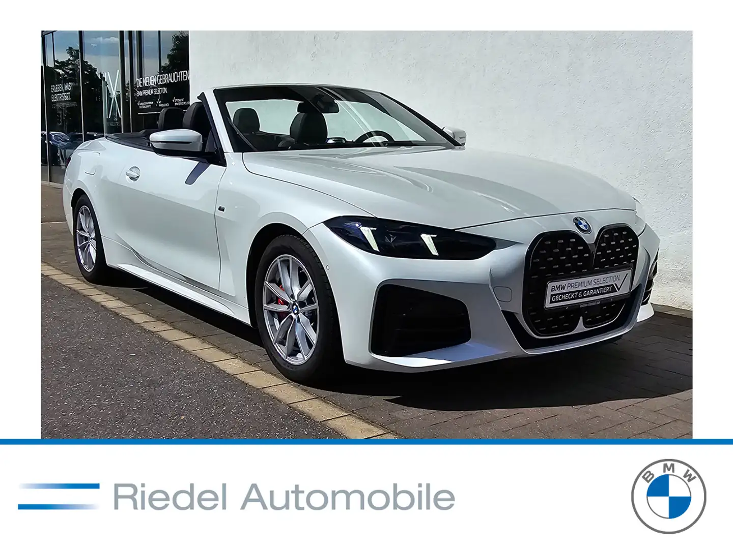 BMW 420 i Cabrio M Sportpaket Pro*ACC*HiFi*Head-Up* Blanc - 1