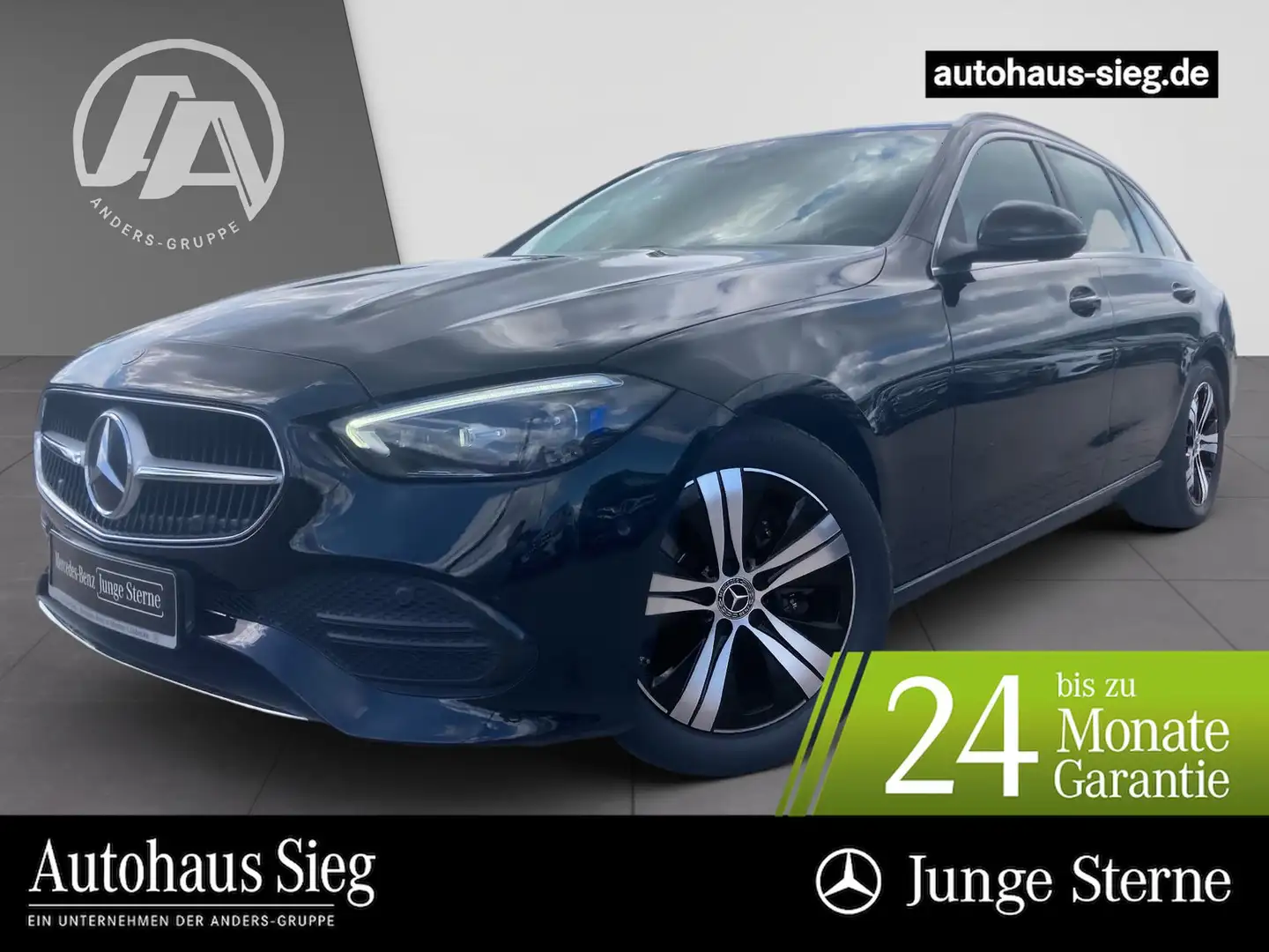Mercedes-Benz C 220 d 4M T Avantgarde+MBUX+SHZ+Kam+AHK+DIGITAL Schwarz - 1