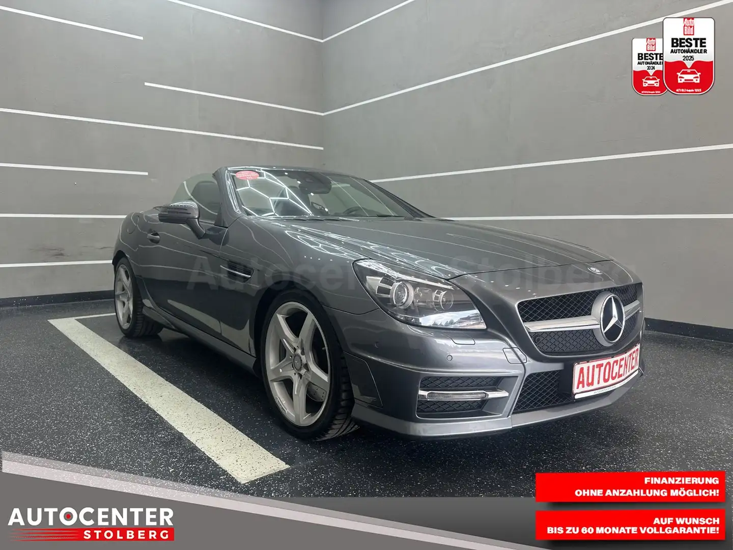Mercedes-Benz SLK 250 d "LEDER-NAVI-MULTI-AUTO-ALU" Grijs - 2
