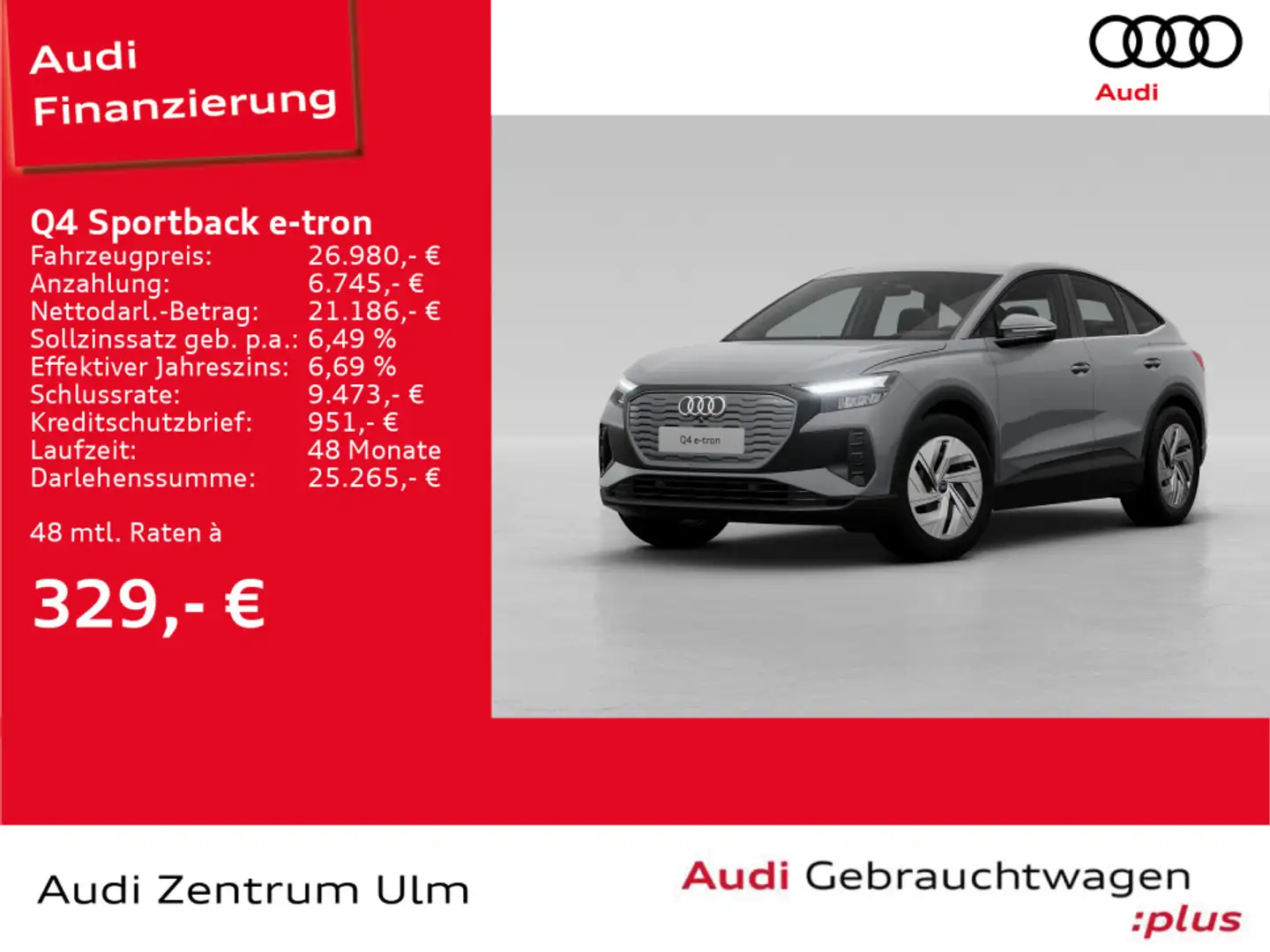 Audi Q4 e-tron Q4 Sportback 35 e-tron R-KAM LED Grijs - 1