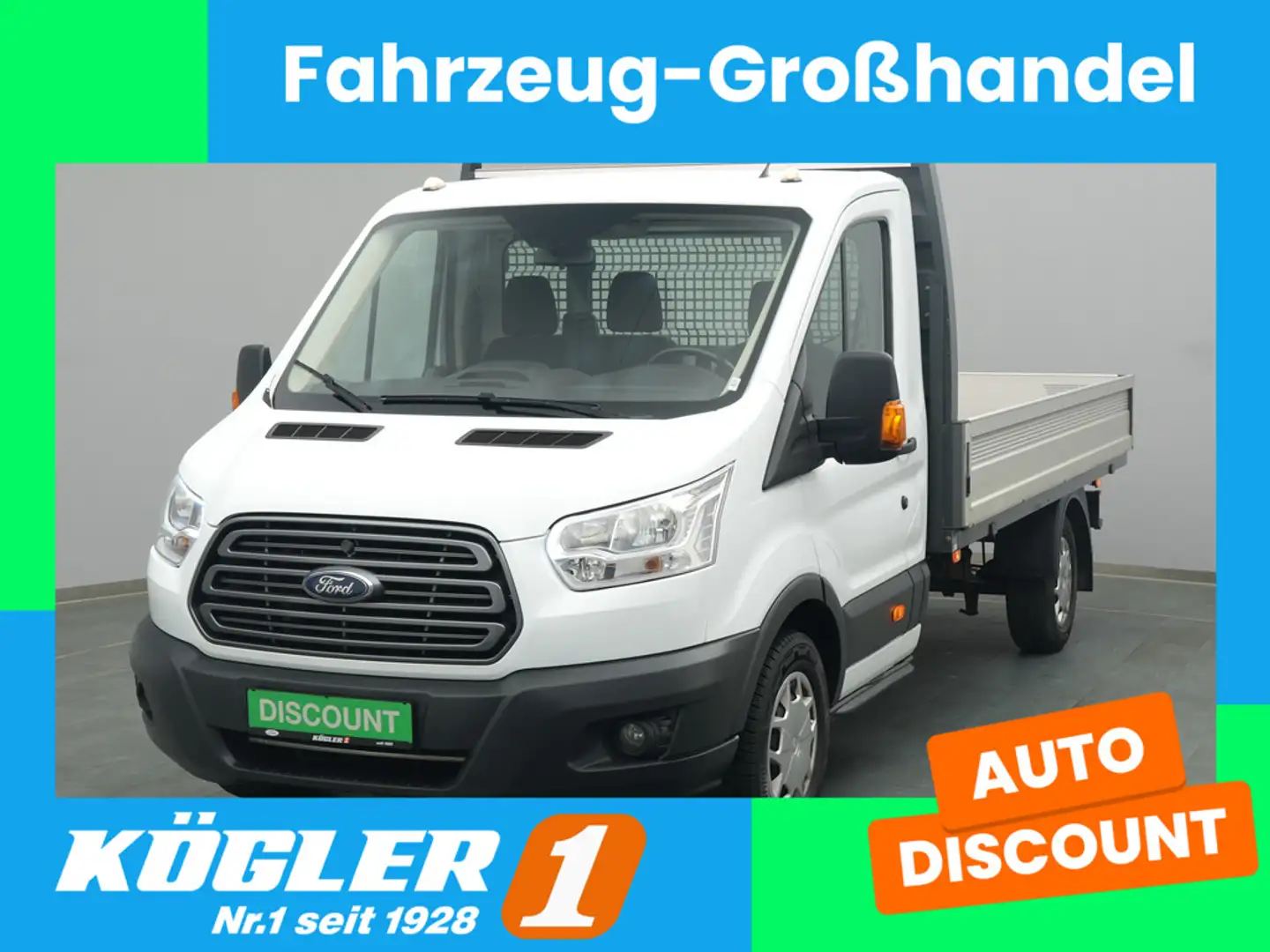 Ford Transit Pritsche EK 350 L3 130PS/AHK Blanc - 1