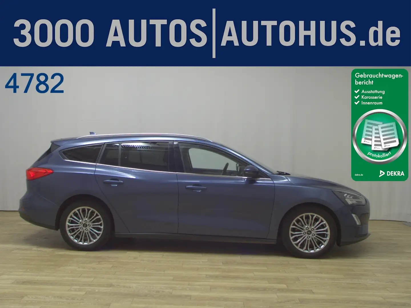 Ford Focus Turnier 1.5 EcoBlue Titanium ACC Navi LED Bleu - 1