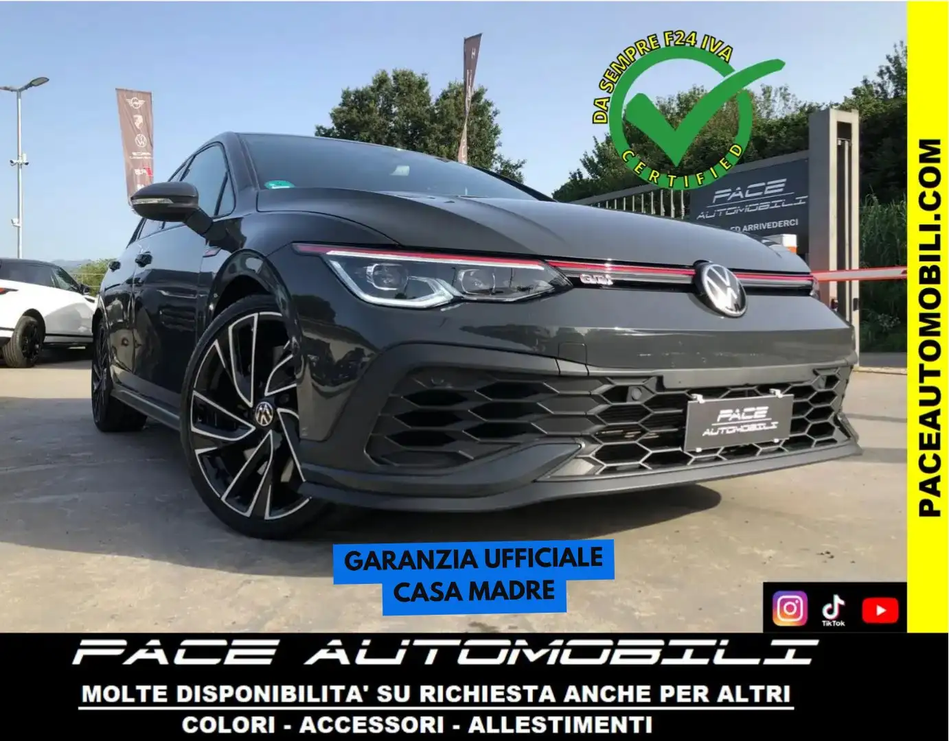 Volkswagen Golf GTI CLUBSPORT 19" IQ MATRIX KAMERA PDC ACC LED Grigio - 1