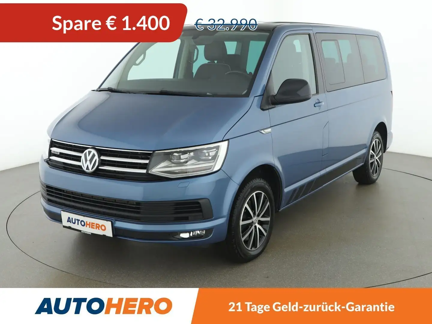 Volkswagen T6 Multivan 2.0 TDI Edition 30 4Motion *LED*PDC*7-SZ* Blauw - 1
