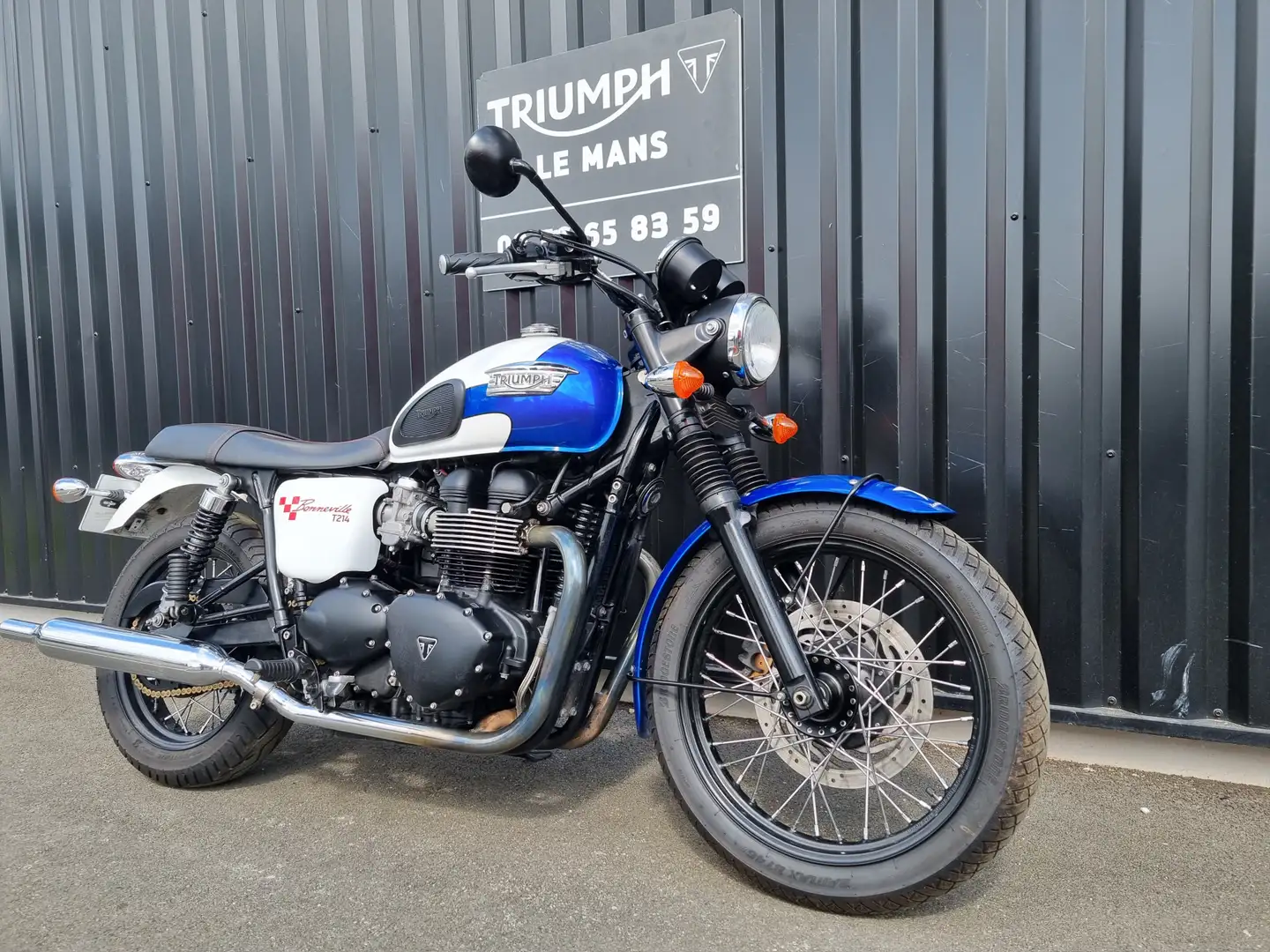 Triumph Bonneville T100 Alb - 2
