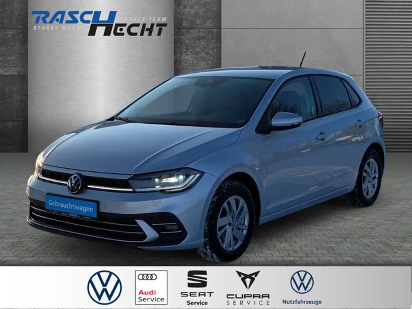 Volkswagen Polo Style 1.0 TSI DSG*LED*NAVI*SHZ* Silber - 1