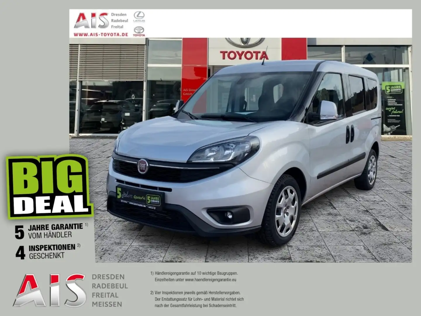 Fiat Doblo Cago Kombi 1.6 Multijet SX Navi KAM LM Argento - 1