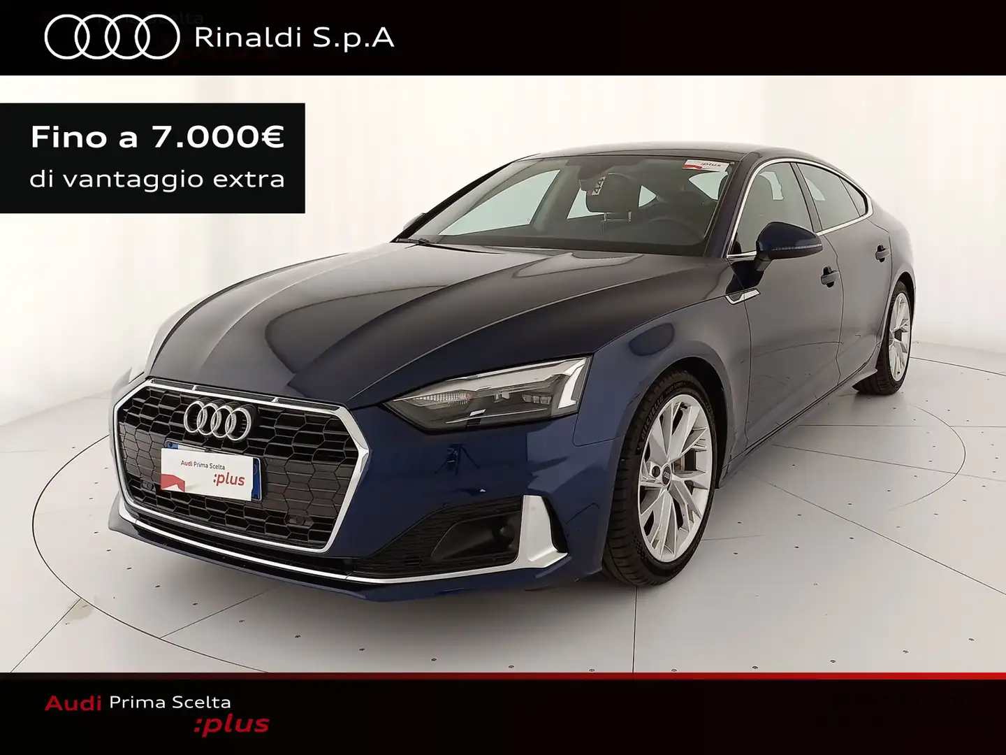 Audi A5 sportback 40 2.0 tdi mhev business advanced 204cv Blauw - 1