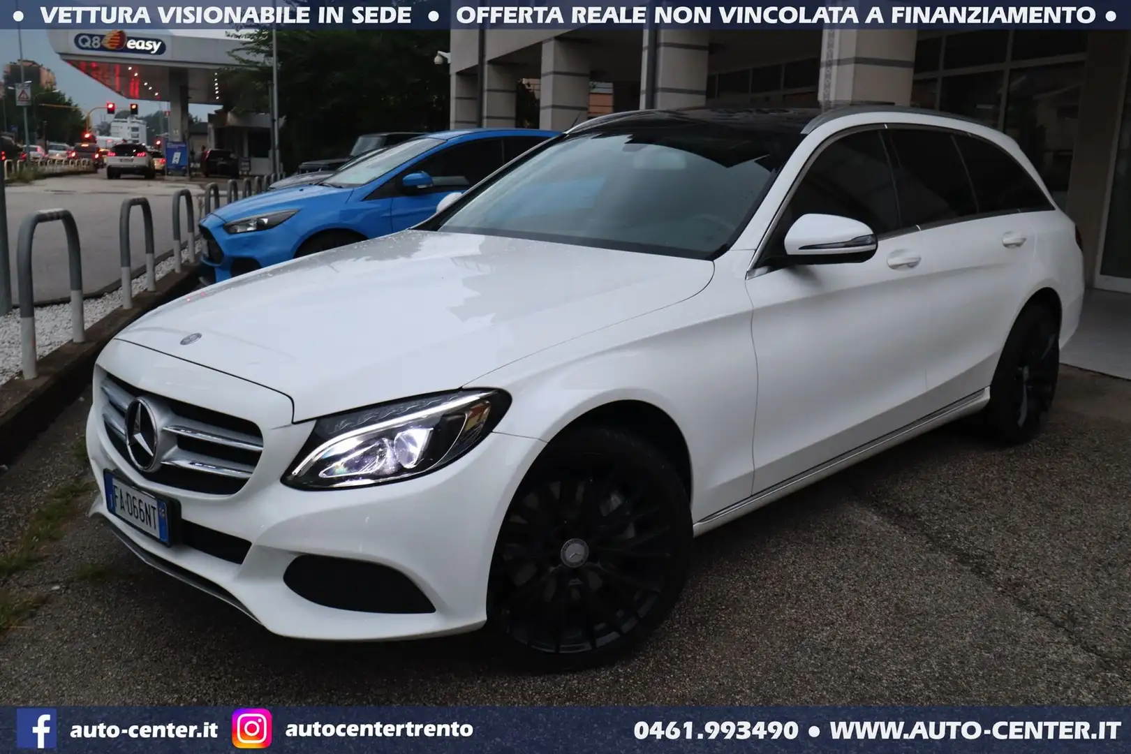 Mercedes-Benz C 250 250 d SW 4MATIC Aut Executive TETTO GANCIO Bianco - 2