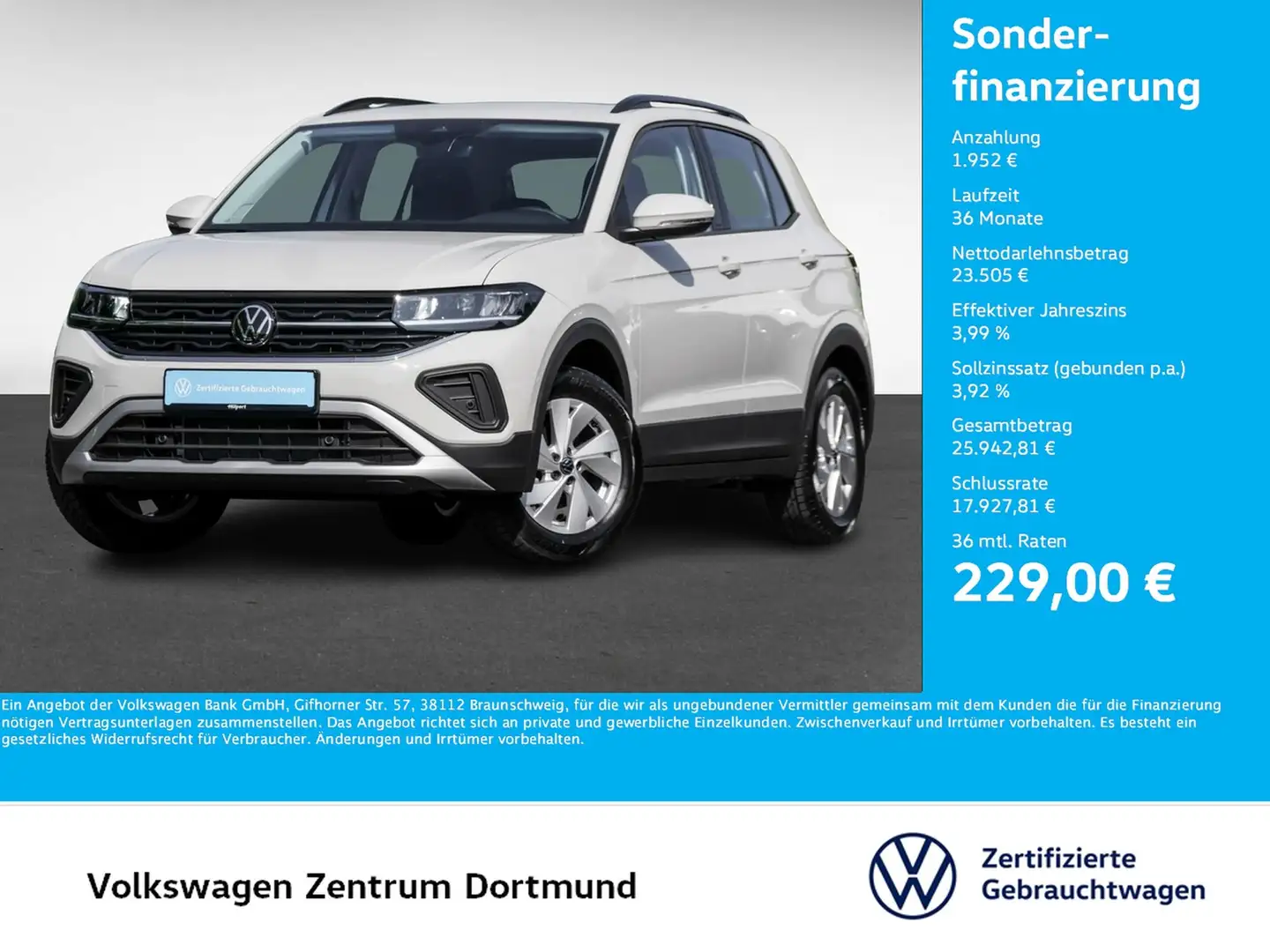 Volkswagen T-Cross 1.5 LIFE ACC CARPLAY/ANDROIDAUTO SITZHZ. Grijs - 1