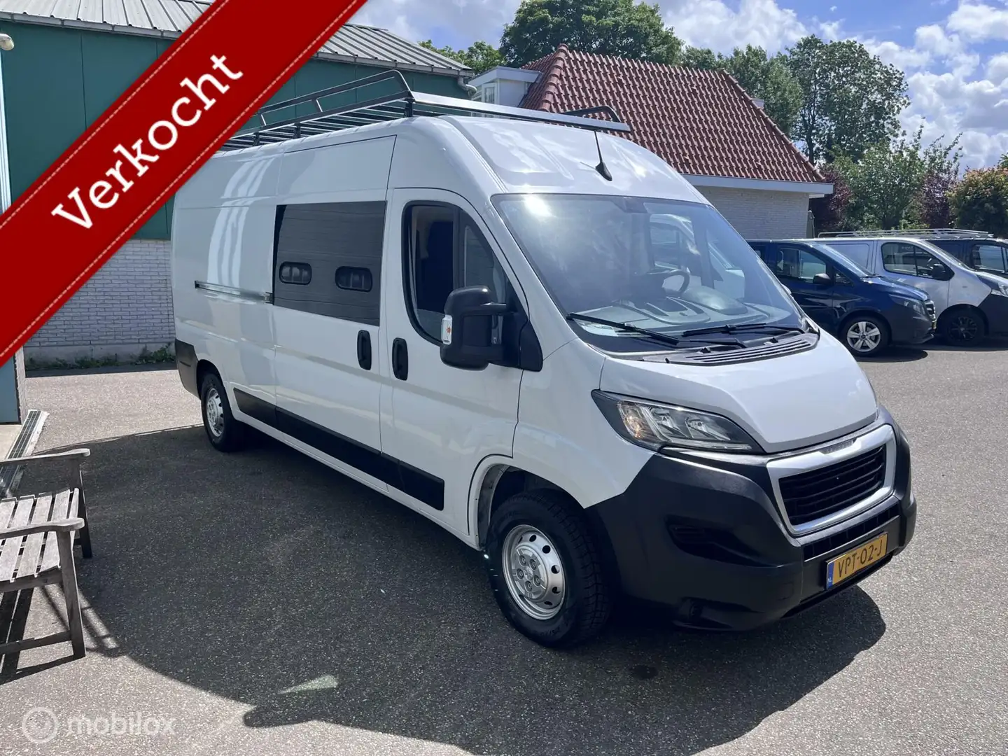 Peugeot Boxer 335 2.2 BlueHDi 140 Lang EURO 6 Imperiaal Trekhaak Blanc - 2