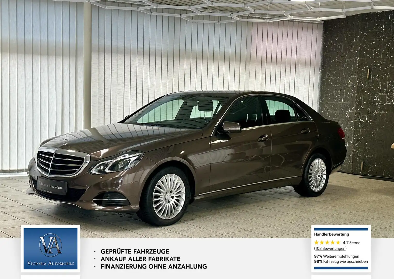 Mercedes-Benz E 200 CGI BlueEfficiency Elegante. Scheckheft. Sehr gepf Braun - 1