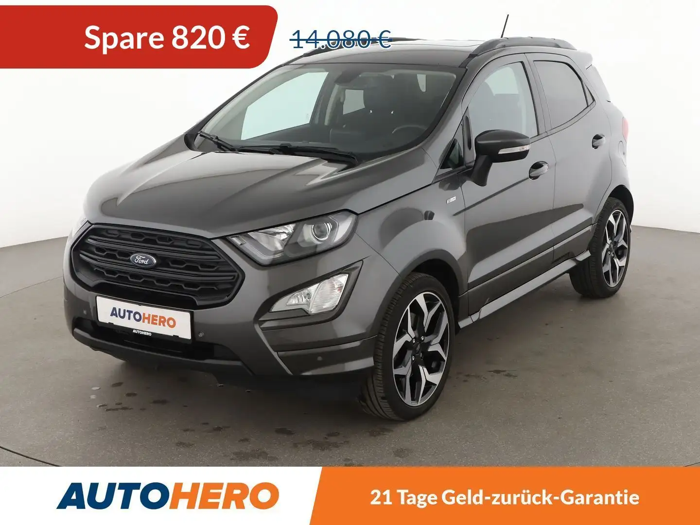 Ford EcoSport 1.0 EcoBoost ST-Line *NAVI*CAM*SHZ*LHZ*TEMPO* Grau - 1