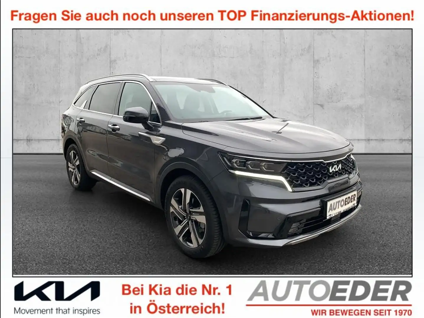 Kia Sorento 1,6 T-GDI Plug-In Hybrid GPF AWD Gold Aut. Grau - 1