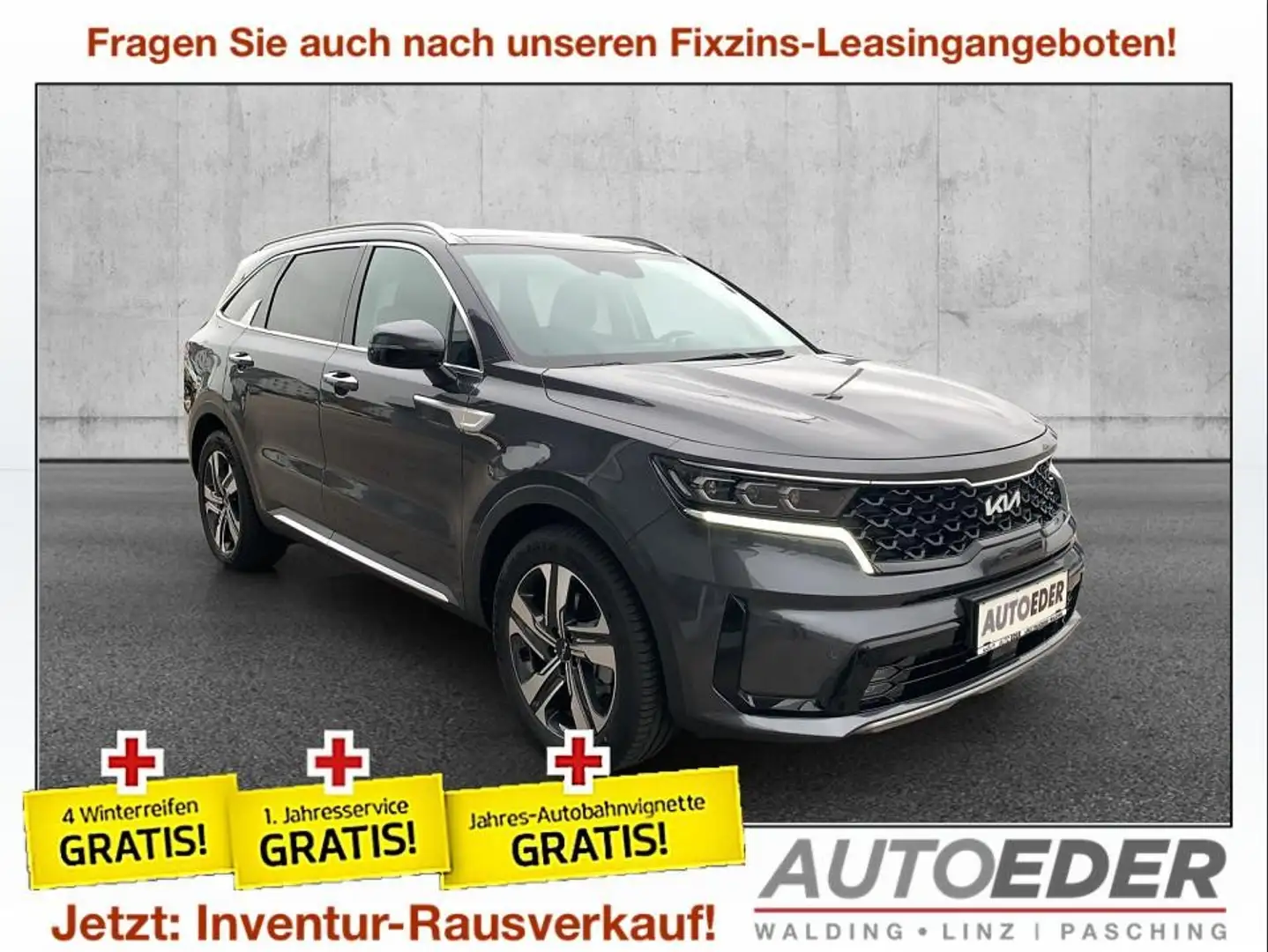 Kia Sorento 1,6 T-GDI Plug-In Hybrid GPF AWD Gold Aut. Gris - 1