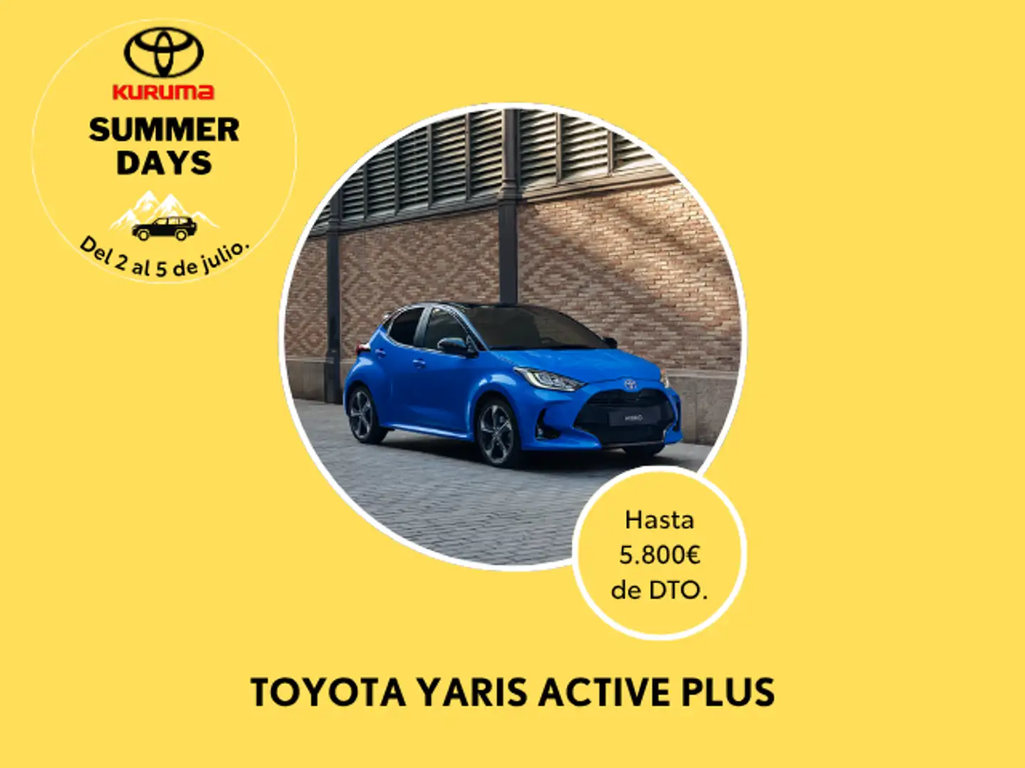 Toyota Yaris 120H 1.5 Active Plus Blanco - 1