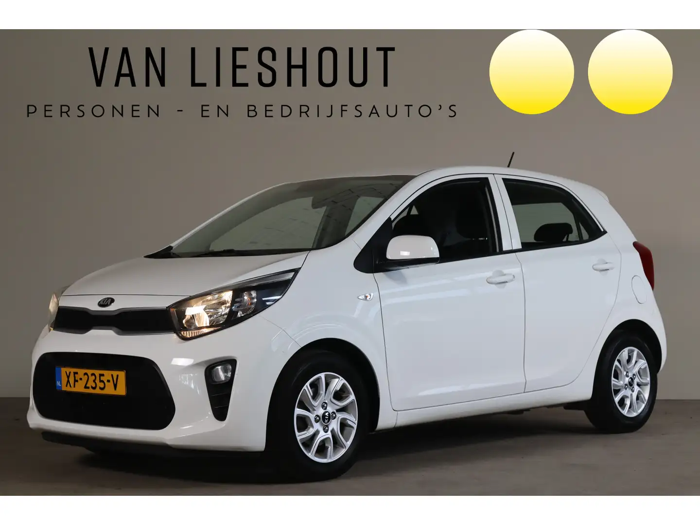 Kia Picanto 1.0 CVVT EconomyPlusLine NL-Auto!! Airco I Elek.ra Weiß - 1