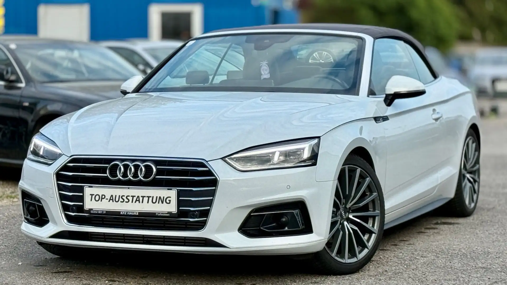 Audi A5 Cabrio 2,0 TFSI *Viele-Extras +Servicegepflegt De Weiß - 1