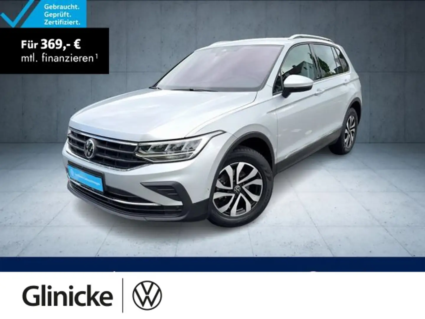 Volkswagen Tiguan Active 1.5 TSI DSG StHz/HuD/360/Nav/LED/A Silber - 1