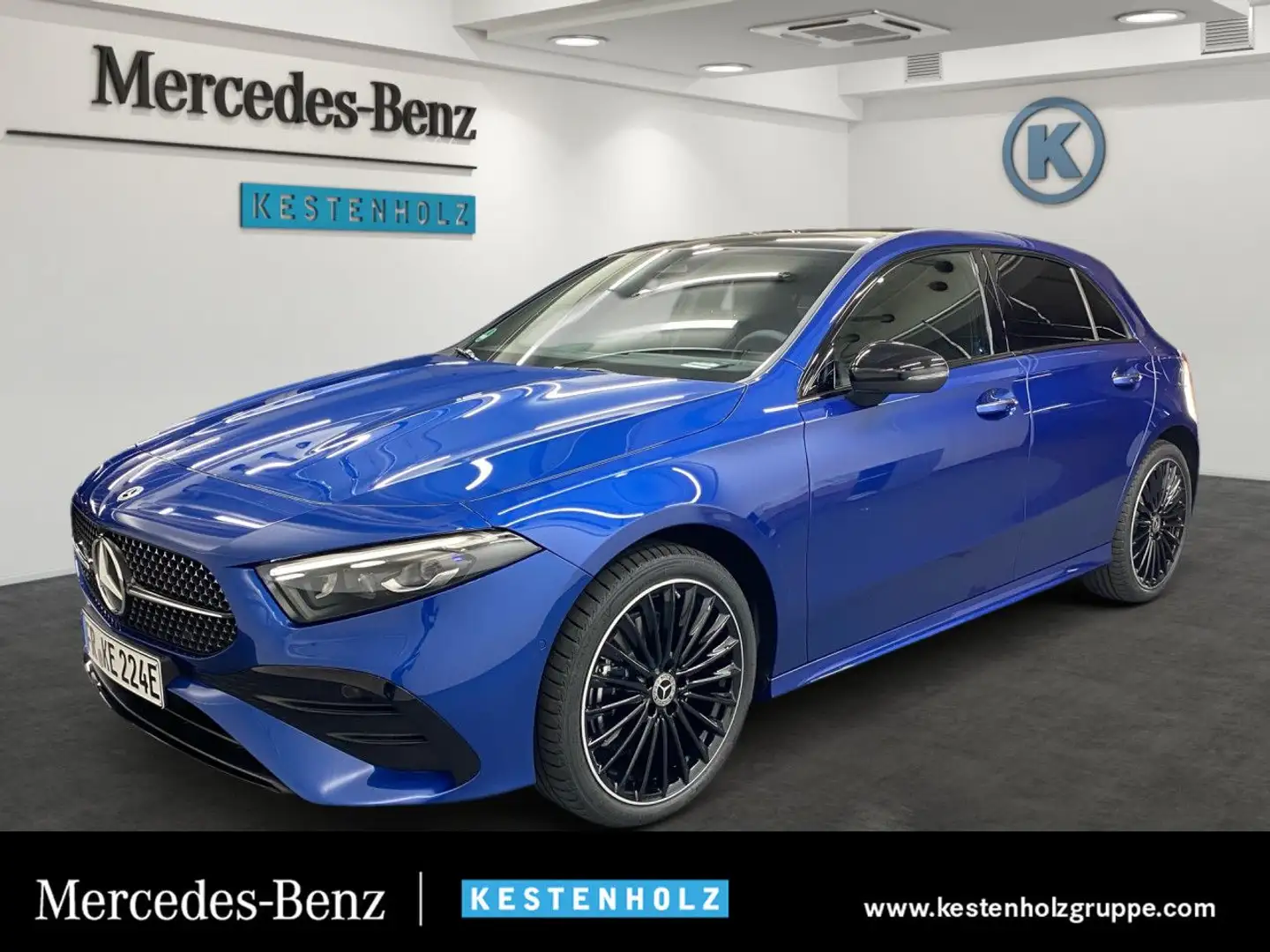 Mercedes-Benz A 250 e  AMG+NIGHT+PARK+DISTR+MULTIBEAM+KEYLESS Blau - 1