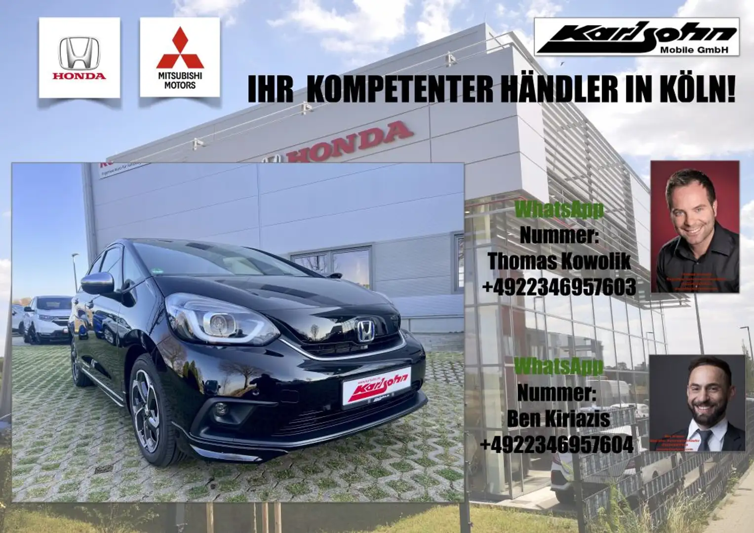 Honda Jazz 1.5 i-MMD Hybrid e-CVT Executive Schwarz - 1