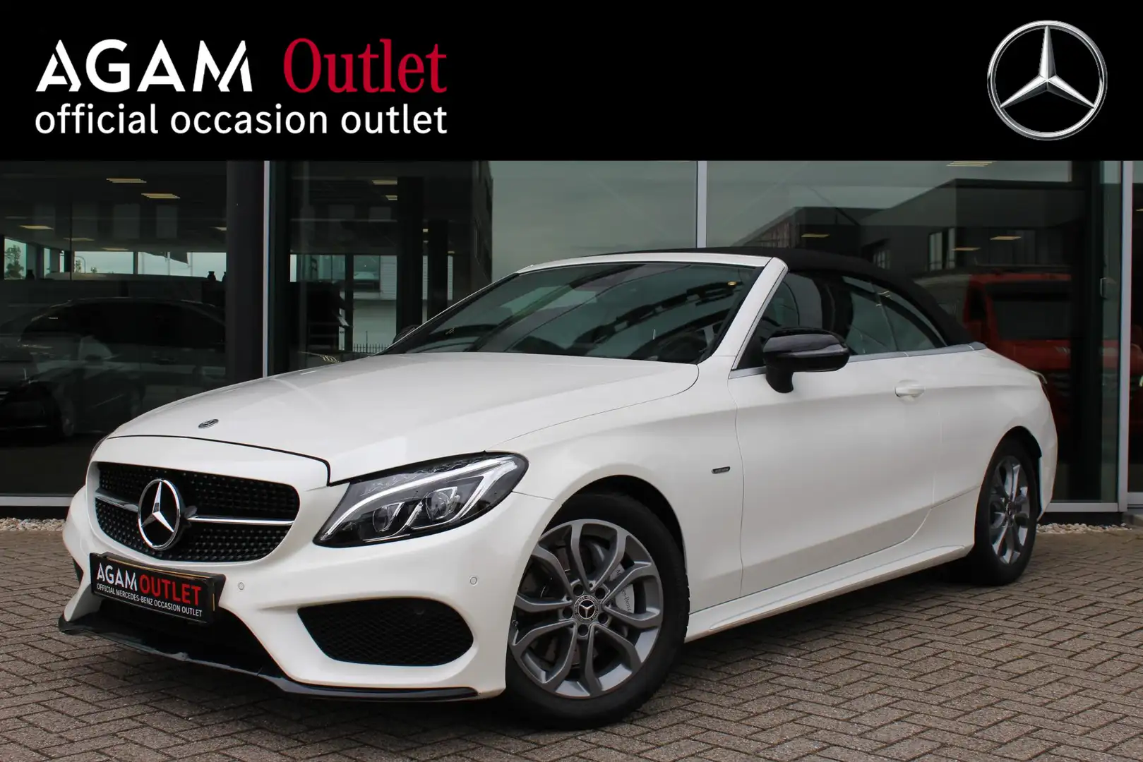 Mercedes-Benz C 180 Cabrio Premium Mercedes-Benz C-klasse Cabrio 180 P Wit - 1
